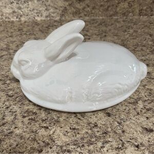 Vintage California USA Pottery Rabbit Bunny Tureen LID ONLY